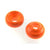 Brass Collar Bead - Hot Orange